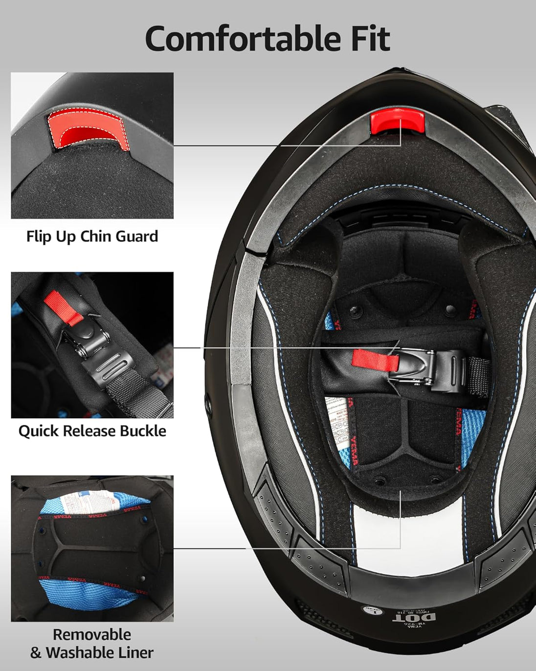 ECE Certified Modular Motorcycle Helmet