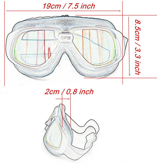 Vintage Retro Aviator Pilot Style Goggles