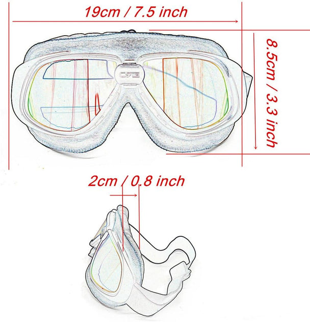 Vintage Retro Aviator Pilot Style Goggles