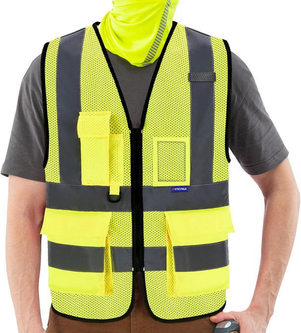 AYKRM High Visibility Reflective Safety Vest