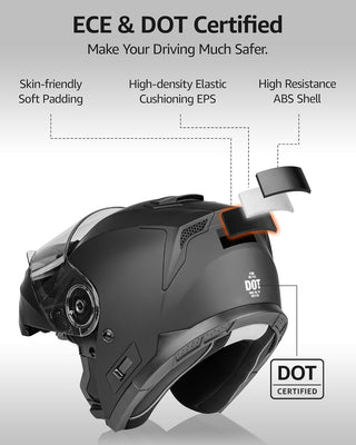 ECE Certified Modular Motorcycle Helmet