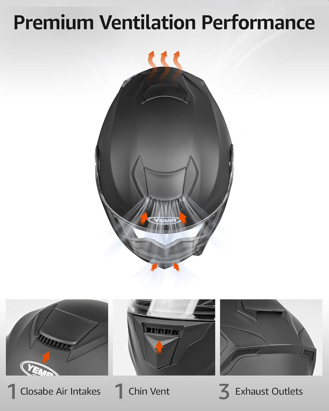 ECE Certified Modular Motorcycle Helmet